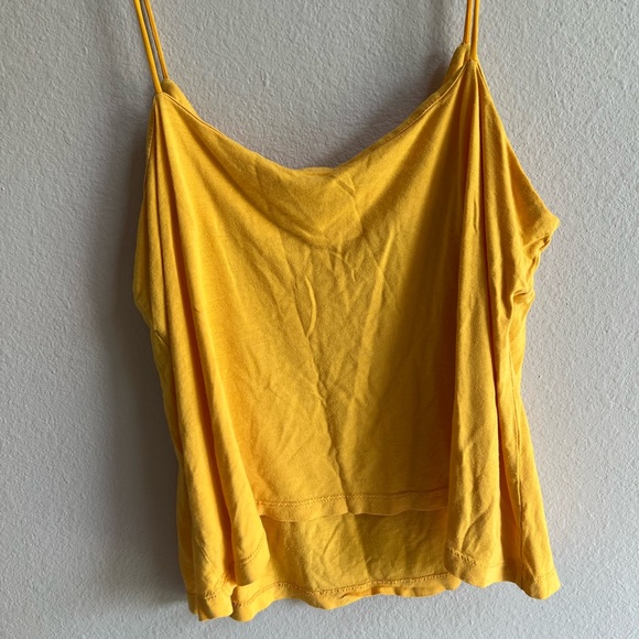 Yellow spaghetti strap top, Basic, Women’s Small - Picture 3 of 3